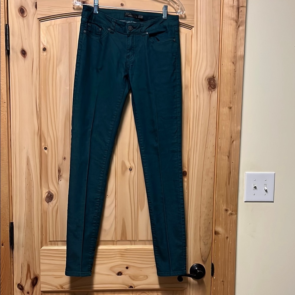 Prana Teal Denim Pants Jeans Women’s 4 VGUC